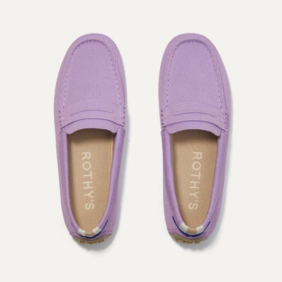 Rothy's The Driver Soft Loafer Slip-On Orchid Purple Size W10 NWOB - Picture 2 of 10